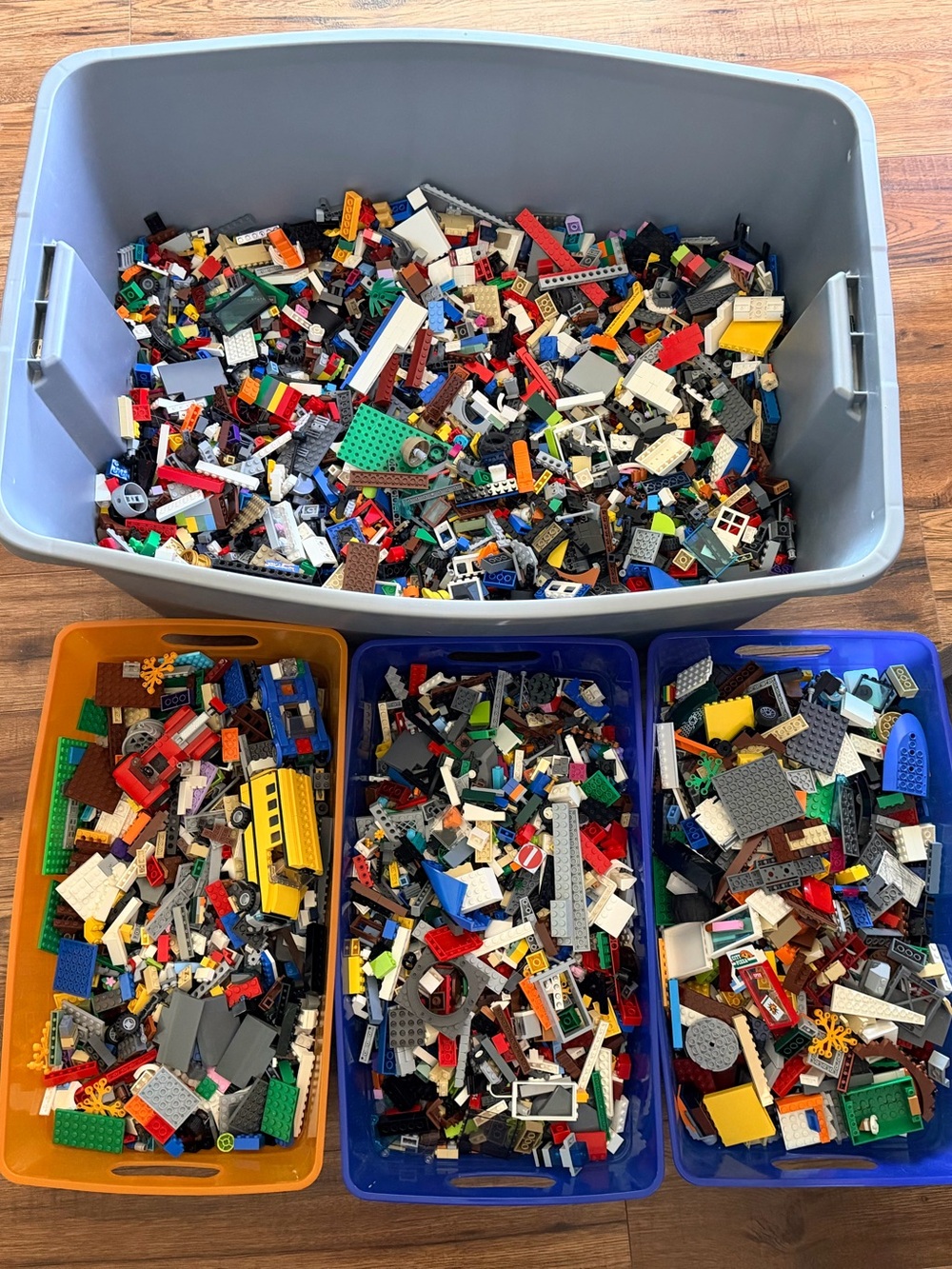 Mixed Color LEGO Building Brick Lot -Assorted Bricks &  Accessories BY THE POUND - Picture 4 of 5